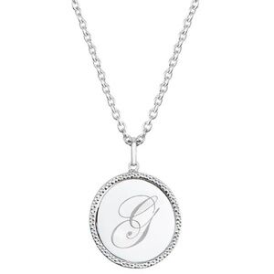995 Pure Silver Emily Mortimer SILVER 'G' INITIAL Charm